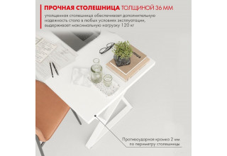 Домус СП014 12.014.403.06 (вяз светлый/металл белый)