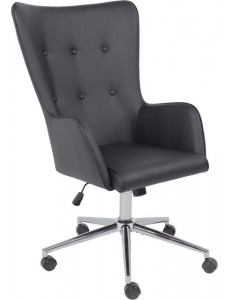 Офисное кресло AksHome Bella XL chrome (Pegasso черный)