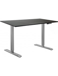Стол для работы стоя ErgoSmart Manual DESKFIT DF100 1380х800х18 мм (дуб мореный/серый)