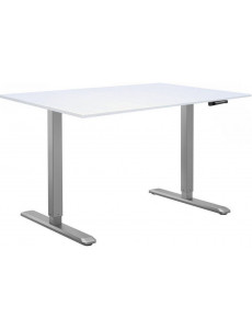 Стол для работы стоя ErgoSmart Manual DESKFIT DF100 1380х800х18 мм (Ясень Тронхейм/серый)