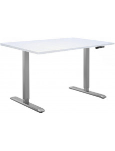 Стол для работы стоя ErgoSmart Manual DESKFIT DF100 1380х800х25 мм (Ясень Тронхейм/серый)