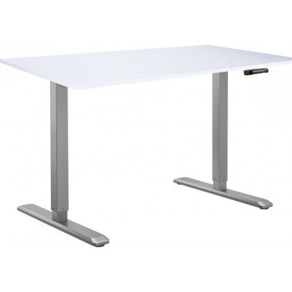 ErgoSmart Manual DESKFIT DF100 1200х650х18 мм (альпийский белый/серый)