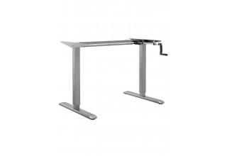 ErgoSmart Manual DESKFIT DF100 1200х650х18 мм (альпийский белый/серый)