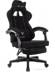 Игровое (геймерское) кресло Knight Lord/F (черный экомех)