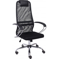 Офисное кресло AksHome Iris Chrome DMS (хром/черный)