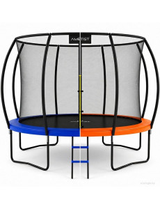Батут AMETIST Pro Inside D374-12FT (синий/оранжевый)