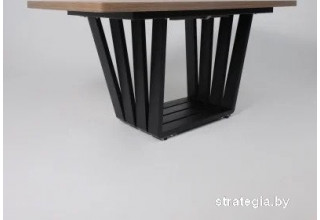 Listvig Kameron раздвижной 160-205x90 (дуб веллингтон/черный)