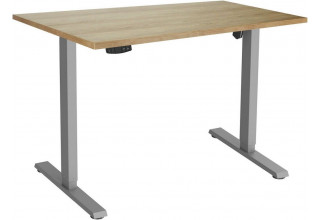 ErgoSmart Electric Desk Slim 1200х650х18 мм (дуб натуральный/серый)