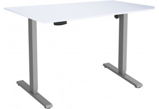 ErgoSmart Electric Desk Slim 1200х650х18 мм (альпийский белый/серый)