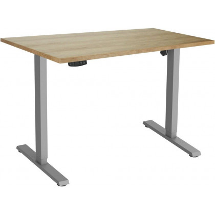 ErgoSmart Electric Desk Slim 1200х650х25 мм (дуб натуральный/серый)