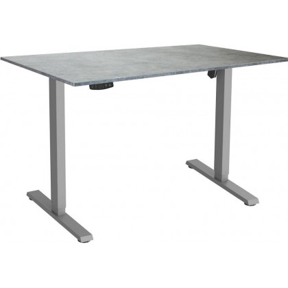 ErgoSmart Electric Desk Slim 1200х650х18 мм (бетон чикаго/серый)