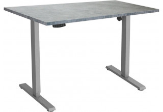 ErgoSmart Electric Desk Slim 1200х650х25 мм (бетон чикаго/серый)