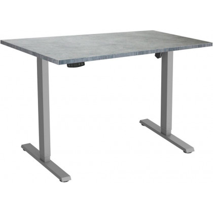 ErgoSmart Electric Desk Slim 1200х650х25 мм (бетон чикаго/серый)