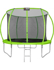 Батут Alpin Sky 12ft - 374 см с защитной сеткой и лестницей