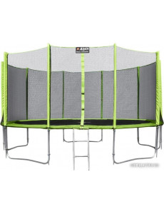 Батут Alpin 4.90 м с защитной сеткой и лестницей